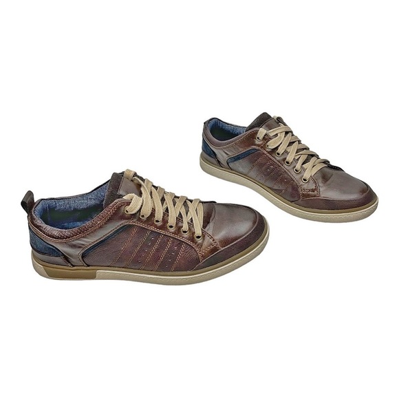 𝅺WEEKENDERS Brown Leather Casual Shoes Size 8 - Picture 6 of 13